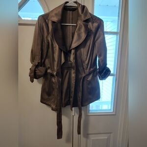 White House Black Market Belted Soft Jacket